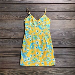 Lilly Pulitzer Les Monkeys Print Sun Dress